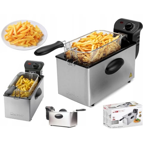 ⁨CLATRONIC FR 3586 Stainless steel deep fryer 3L 3E4C-814E3⁩ at Wasserman.eu