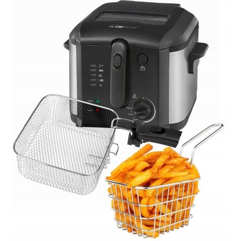 ⁨Clatronic FR 3649 Single 2.5 L 1600 W Black Unpacked⁩ at Wasserman.eu