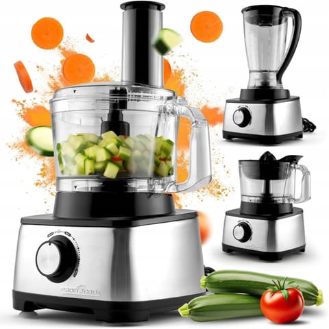 ⁨ProfiCook PC-KM 1063 food processor 1200 W 1.75 L Black, Stainless steel⁩ at Wasserman.eu