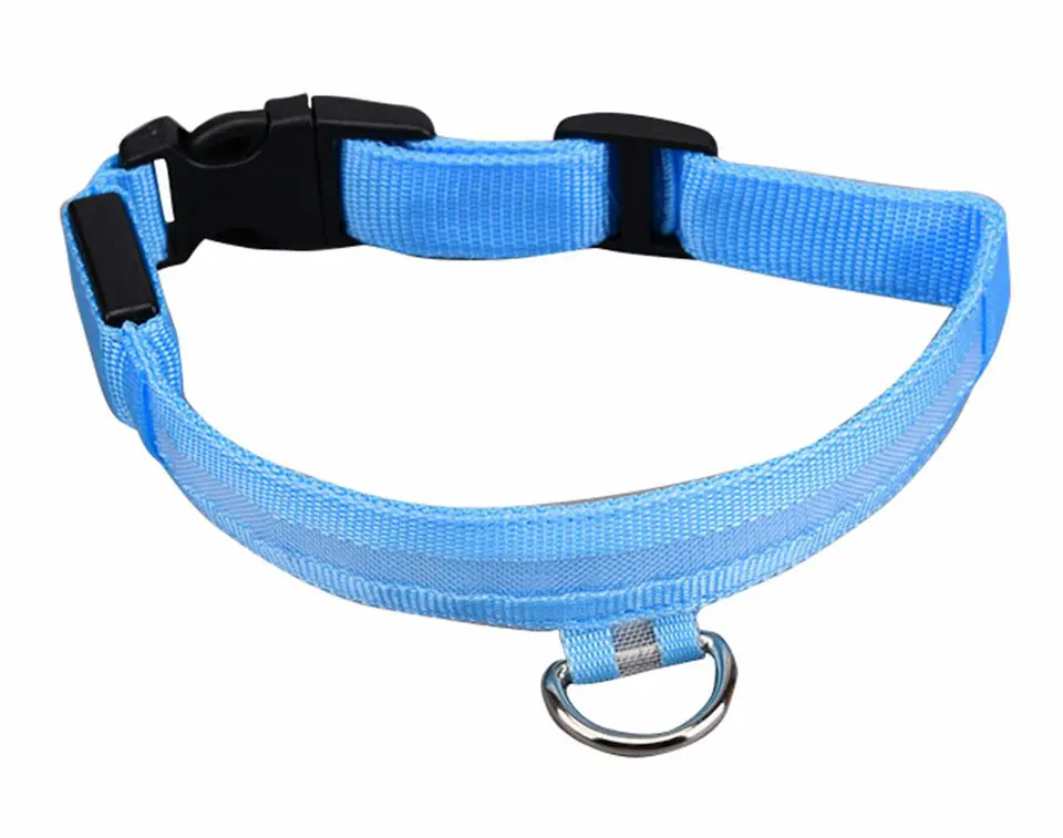 AG232A Obroża świecąca led 32-37cm blue w sklepie Wasserman.eu