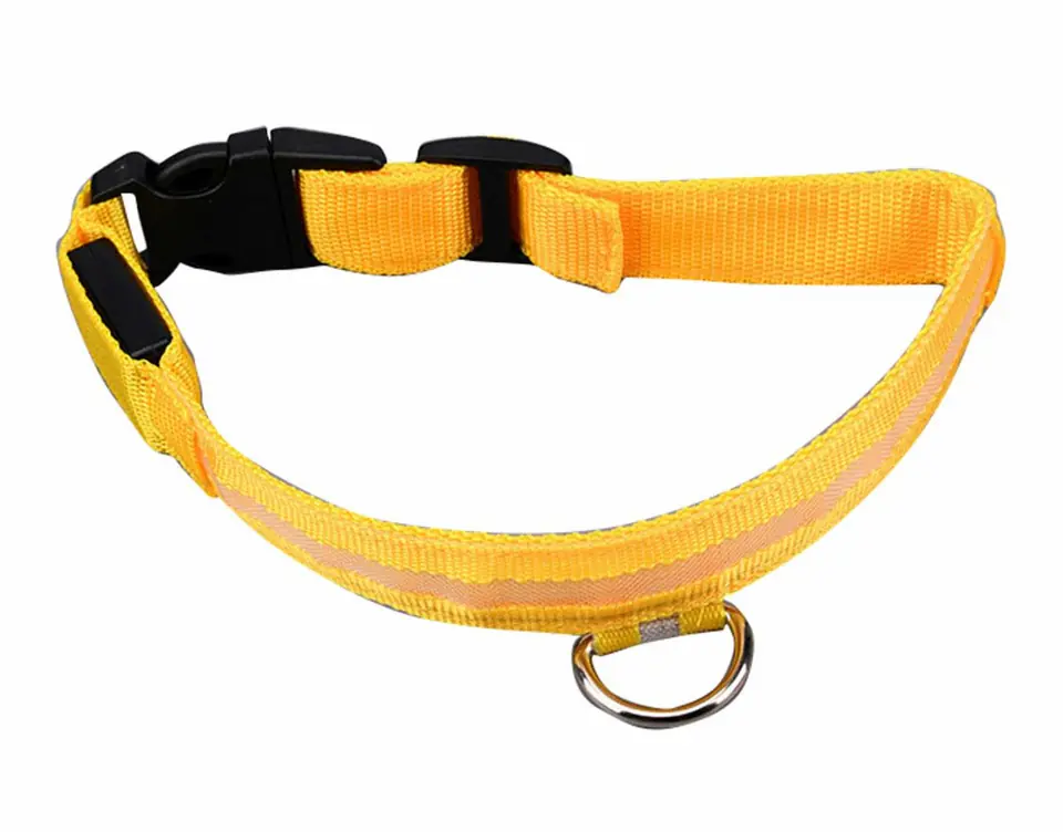 AG232B Obroża świecąca led 34-42cm yello w sklepie Wasserman.eu