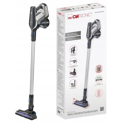 ⁨Clatronic BS 1312 A Bagless Black,Blue,Silver⁩ at Wasserman.eu
