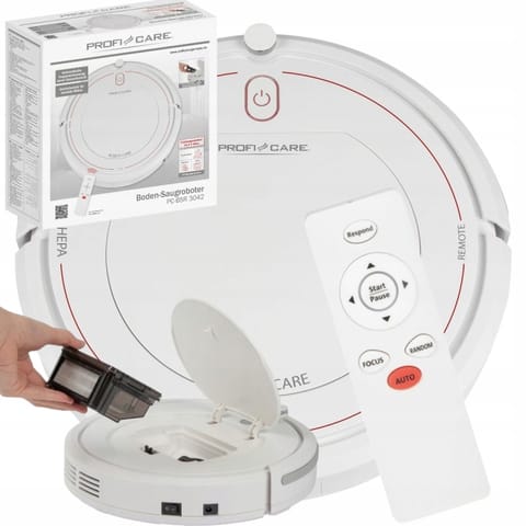 ⁨ProfiCare PC-BSR 3042 robot vacuum Bagless White⁩ at Wasserman.eu
