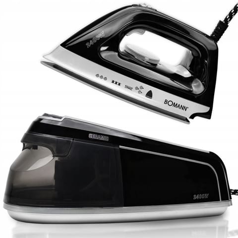 ⁨ŻELAZKO BOMANN DBS 6034 CB CZARNE⁩ w sklepie Wasserman.eu