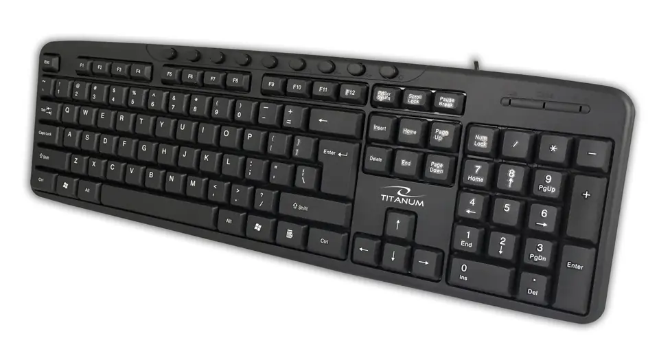 ⁨TITANUM WIRED MULTIMEDIA KEYBOARD USB NASHVILLE TK111⁩ at Wasserman.eu