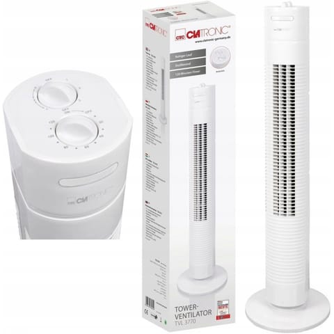 ⁨WENTYLATOR CLATRONIC TVL 3770 BIAŁY⁩ w sklepie Wasserman.eu