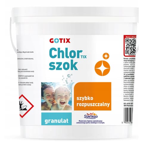 ⁨GOTIX CHLORTIX SZOK -- 3kg -- CHEMIA⁩ w sklepie Wasserman.eu