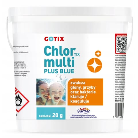 ⁨GOTIX CHLORTIX MULTI 20g BLUE 3kg CHEMIA⁩ w sklepie Wasserman.eu