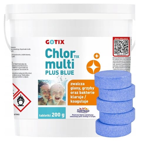 ⁨GOTIX CHLORTIX MULTI - 200g BLUE 3kg - CHEMIA⁩ w sklepie Wasserman.eu