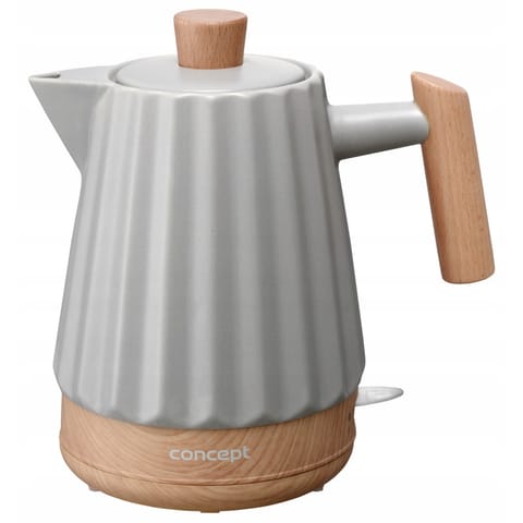 ⁨CZAJNIK CERAMICZNY CONCEPT RK-0091 JASNO SZARY⁩ w sklepie Wasserman.eu