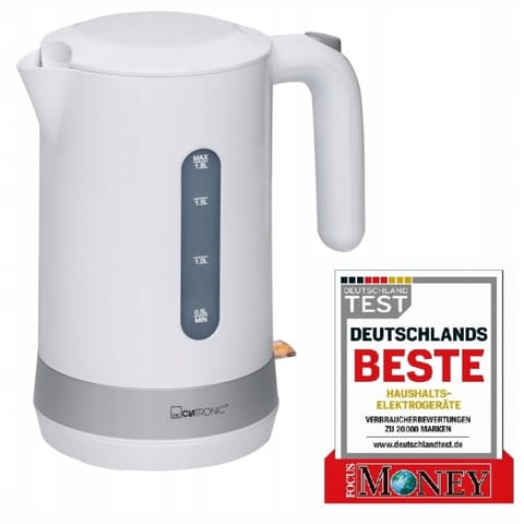 ⁨CZAJNIK CLATRONIC WK 3452 BIAŁY⁩ w sklepie Wasserman.eu