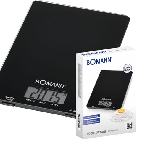 ⁨WAGA KUCHENNA BOMANN KW 1515 CB CZARNA⁩ w sklepie Wasserman.eu