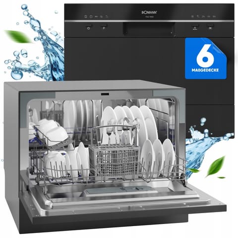 ⁨15,08 ZMYWARKA BOMANN TSG 7405 CZARNA⁩ w sklepie Wasserman.eu