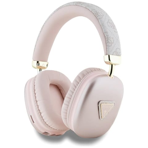 ⁨Słuchawki nauszne Guess Bluetooth 5.3 4G Triangle Logo różowy⁩ w sklepie Wasserman.eu