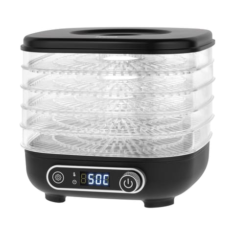 ⁨Suszarka do grzybów , warzyw , owoców , 300W , 5 sit , wyświetlacz , termoobieg , TEESA⁩ w sklepie Wasserman.eu