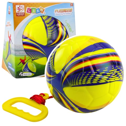 ⁨Piłka Piankowa Na Sznurku Ze Ściągaczem Uchwyt Żółta 14cm⁩ w sklepie Wasserman.eu