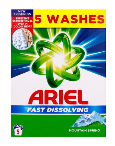 ⁨ARIEL Fast Dissolving Mountain Spring Proszek do prania tkanin białych (5 prań) 275 g⁩ w sklepie Wasserman.eu