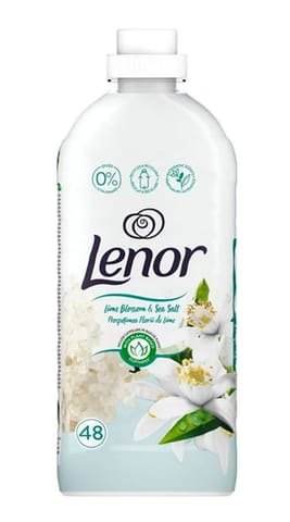 ⁨LENOR Płyn do płukania tkanin Lime Blossom & Sea Salt (48 prań) 1,2 l⁩ w sklepie Wasserman.eu