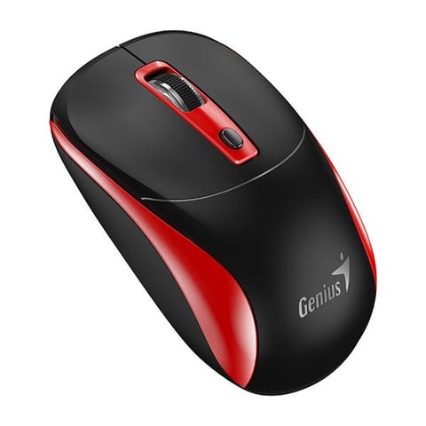 ⁨Mysz bezprzewodowa, Genius NX-7123, czarno-czerwona, optyczna, 1200DPI⁩ w sklepie Wasserman.eu