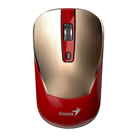 ⁨Mysz bezprzewodowa, Genius NX-7125, czerwono-złoty, optyczna, 1200DPI⁩ w sklepie Wasserman.eu