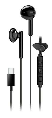 ⁨Genius HS-M366, słuchawki z mikrofonem, czarna, 360°obrotowy klips, USB Type-C⁩ w sklepie Wasserman.eu
