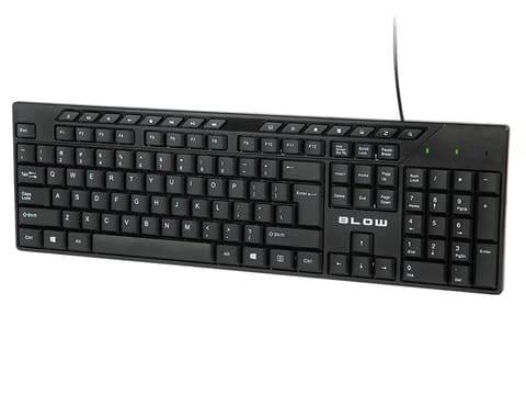 ⁨Klawiatura BLOW KP-122 USB czarna⁩ w sklepie Wasserman.eu