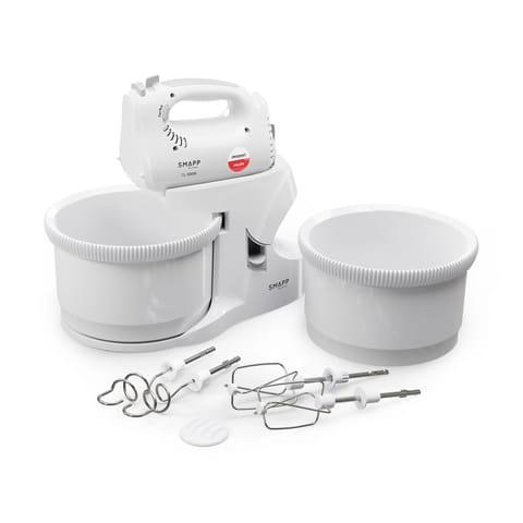 SMAPP Hand Mixer with 2 bowls 451.66 White at Wasserman.eu