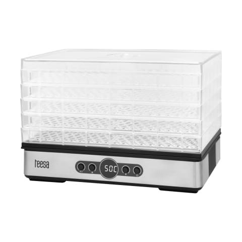 ⁨Suszarka do grzybów , warzyw , owoców , 400W , 5 sit, wyświetlacz, termoobieg, TEESA⁩ w sklepie Wasserman.eu