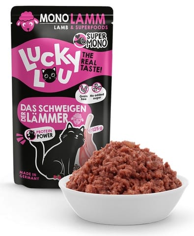⁨Lucky Lou SuperMono Jagnięcina saszetka 125g⁩ w sklepie Wasserman.eu