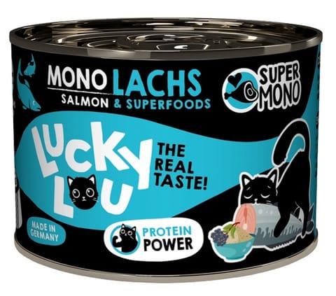 ⁨Lucky Lou SuperMono Łosoś puszka 190g⁩ w sklepie Wasserman.eu