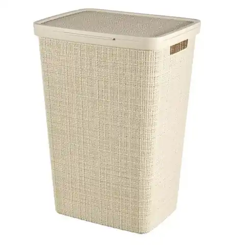 BranQ zebra corner laundry basket 45 L beige 
