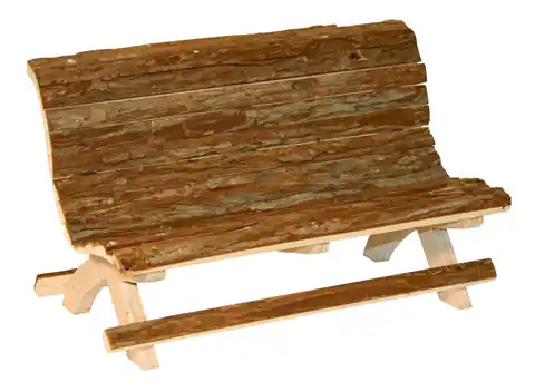 ⁨KERBL Ławka drewniana dla gryzoni z naturalnego drewna 30x15x18cm [82770]⁩ w sklepie Wasserman.eu