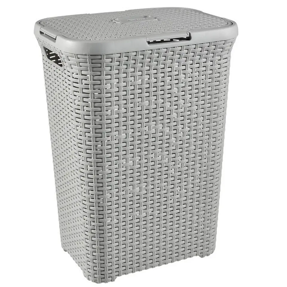 ⁨Curver NATURAL STYLE laundry basket 60L Light grey⁩ at Wasserman.eu