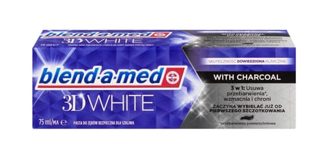 ⁨P&G BLEND-A-MED PASTA  75ml 3D CHARCOAL &⁩ w sklepie Wasserman.eu