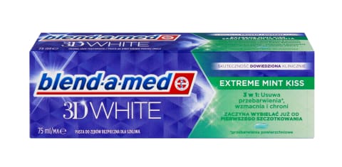 ⁨P&G BLEND-A-MED PASTA  75ml 3D WHITE MINT KISS&⁩ w sklepie Wasserman.eu