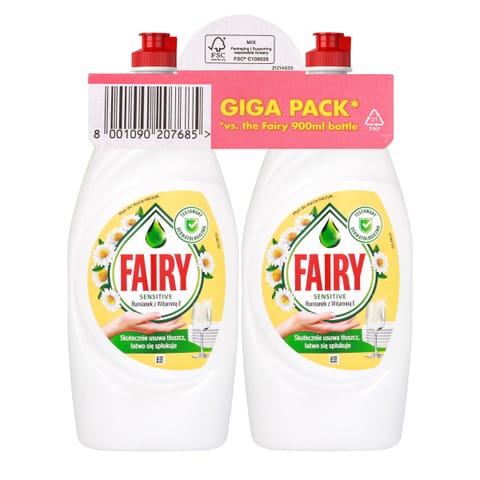 ⁨P&G FAIRY PŁYN D/NACZYŃ RUMIANEK 2x900ml&⁩ w sklepie Wasserman.eu