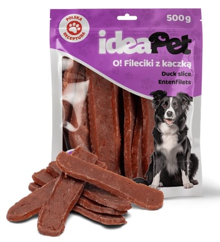 ⁨IdeaPet Fileciki z kaczką 500g⁩ w sklepie Wasserman.eu