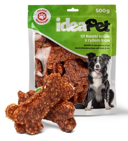 ⁨IdeaPet Kostki królik z ryżem 9cm 500g⁩ w sklepie Wasserman.eu