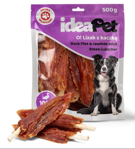 ⁨IdeaPet Lizak z kaczką 500g⁩ w sklepie Wasserman.eu