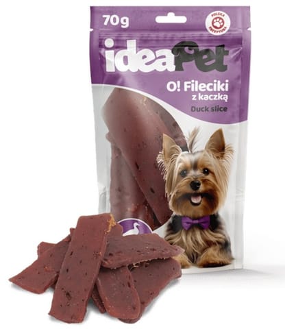 ⁨IdeaPet O! Fileciki z kaczką 70g⁩ w sklepie Wasserman.eu