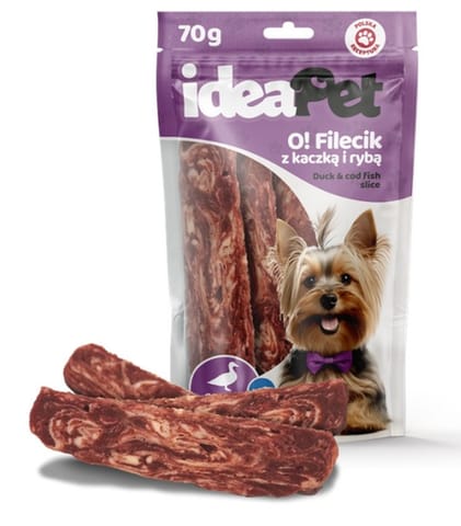 ⁨IdeaPet O! Fileciki z kaczką i rybą 70g⁩ w sklepie Wasserman.eu