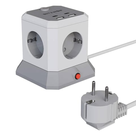 ⁨Przedłużacz BlitzWolf BW-EC1 4xAC 2xUSB-A 2xUSB-C⁩ w sklepie Wasserman.eu