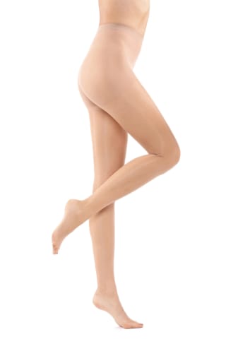 ⁨Rajstopy cienkie gładkie 15 DEN (kolor beżowy, rozmiar 3)⁩ w sklepie Wasserman.eu