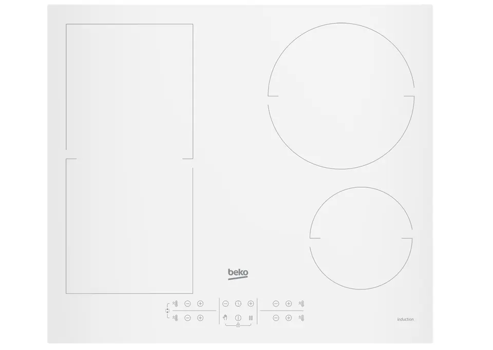 ⁨Beko HII64200FMTW hob White Built-in 60 cm Zone induction hob 4 zone(s)⁩ at Wasserman.eu