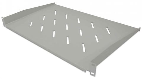 ⁨INTELLINET 19" Fachboden 300mm Frontmont. 1HE perforiert gra⁩ at Wasserman.eu