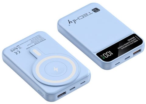 ⁨Powerbank TECHLY I-CHARGE-10LCDBL⁩ w sklepie Wasserman.eu