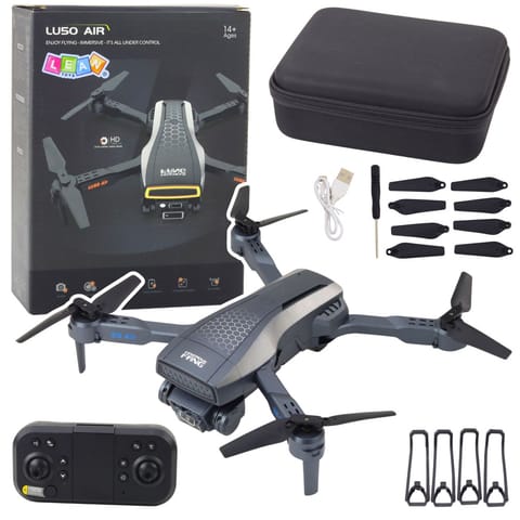 ⁨Dron LU50 Air Podwójna Kamera HD MV Video Światła LED Aplikacja⁩ w sklepie Wasserman.eu