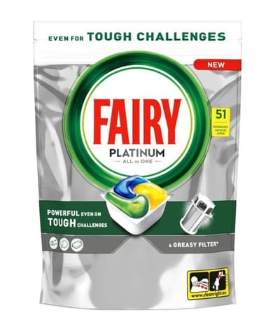 ⁨P&G FAIRY TABLETKI  51 PLAT.LEMON&⁩ w sklepie Wasserman.eu