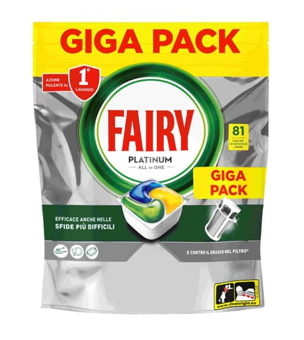 ⁨P&G FAIRY TABLETKI  81 PLATINUM LEMON&⁩ w sklepie Wasserman.eu
