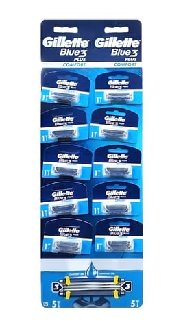 ⁨GILLETTE Blue 3 Plus Comfort Maszynka do golenia dla mężczyzn 1 op. - 10 szt.⁩ w sklepie Wasserman.eu